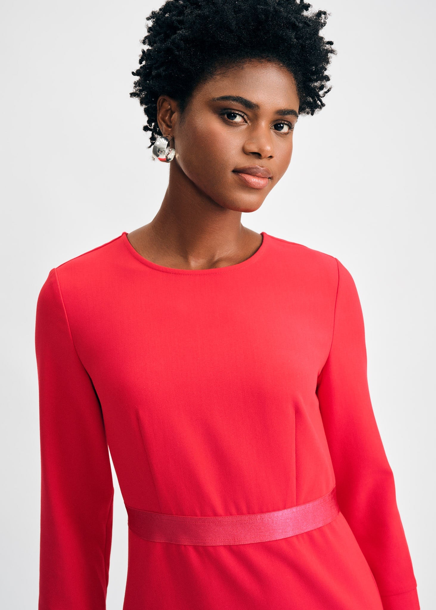 3/4 Sleeve Crepe Dress