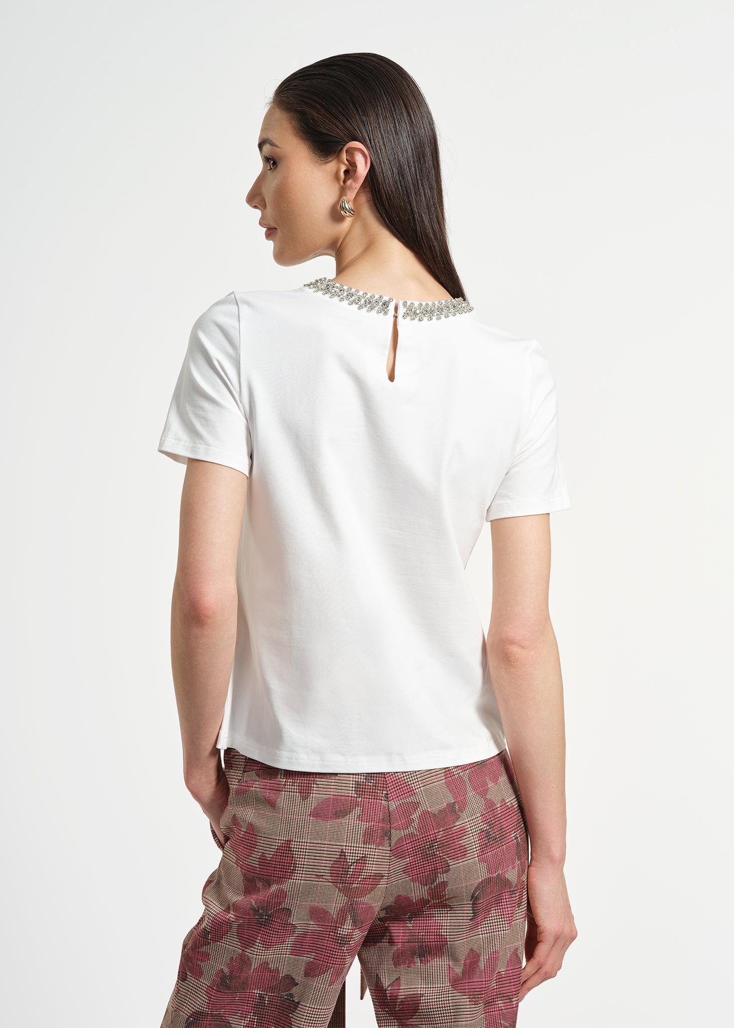 Jewel Neck Tee