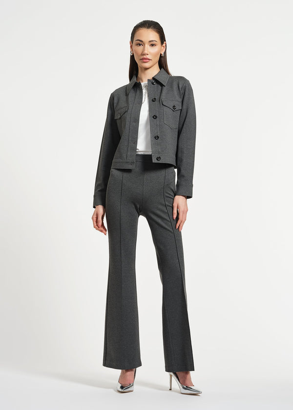 SB Ponte Crop Jacket | Isaac Mizrahi