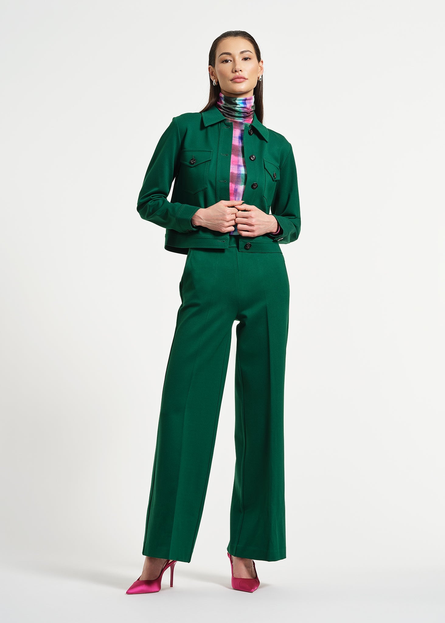 SB Ponte Crop Jacket