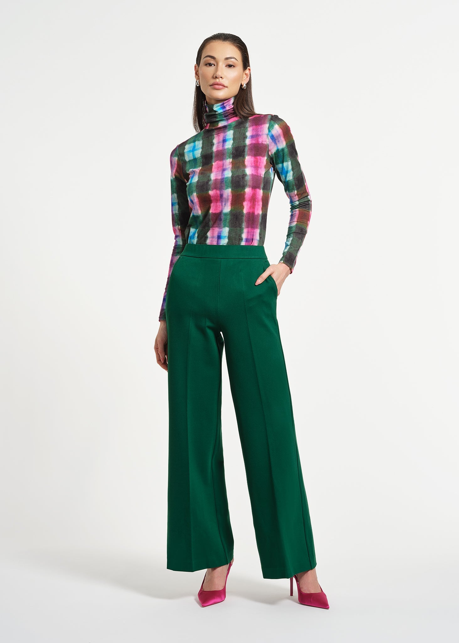 Wide Leg Ponte Pant