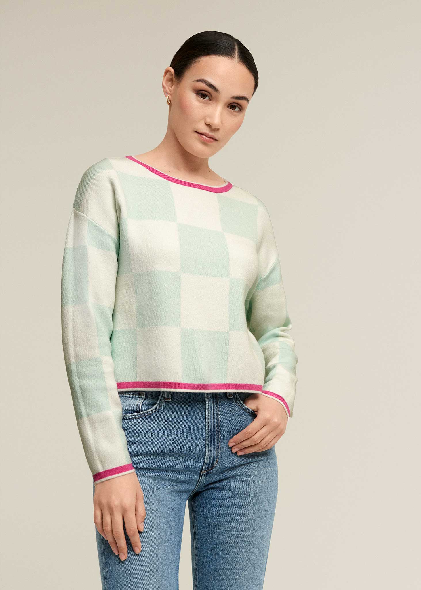 Checker Board Sweater
