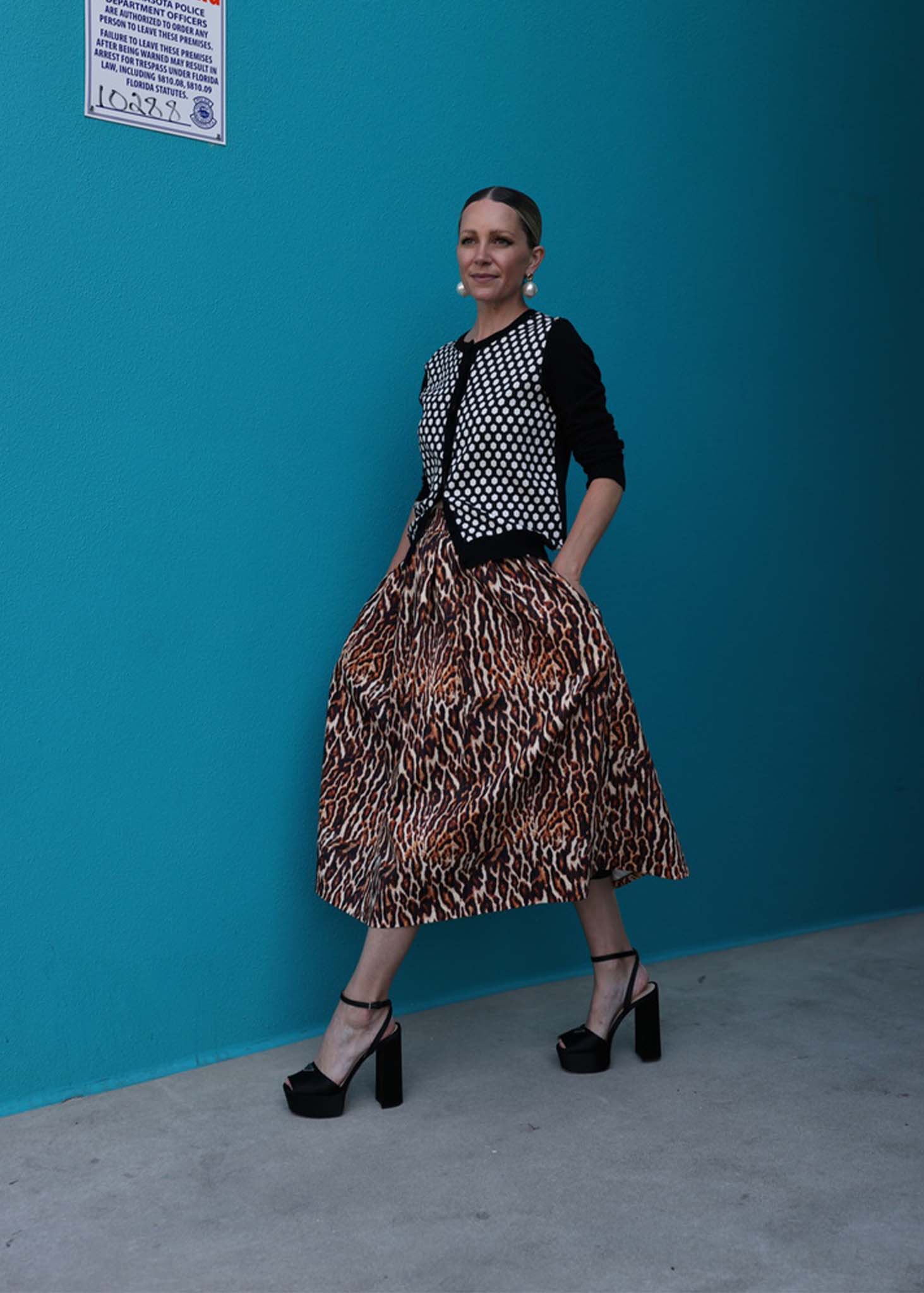 Sateen Midi Full Skirt