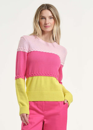 Braided Multi Color Sweater