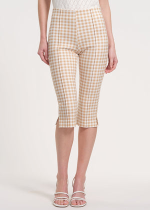 Cropped Ponte Knit Capris