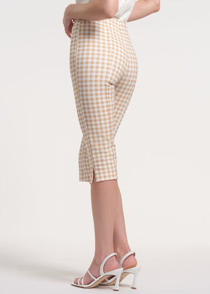 Cropped Ponte Knit Capris