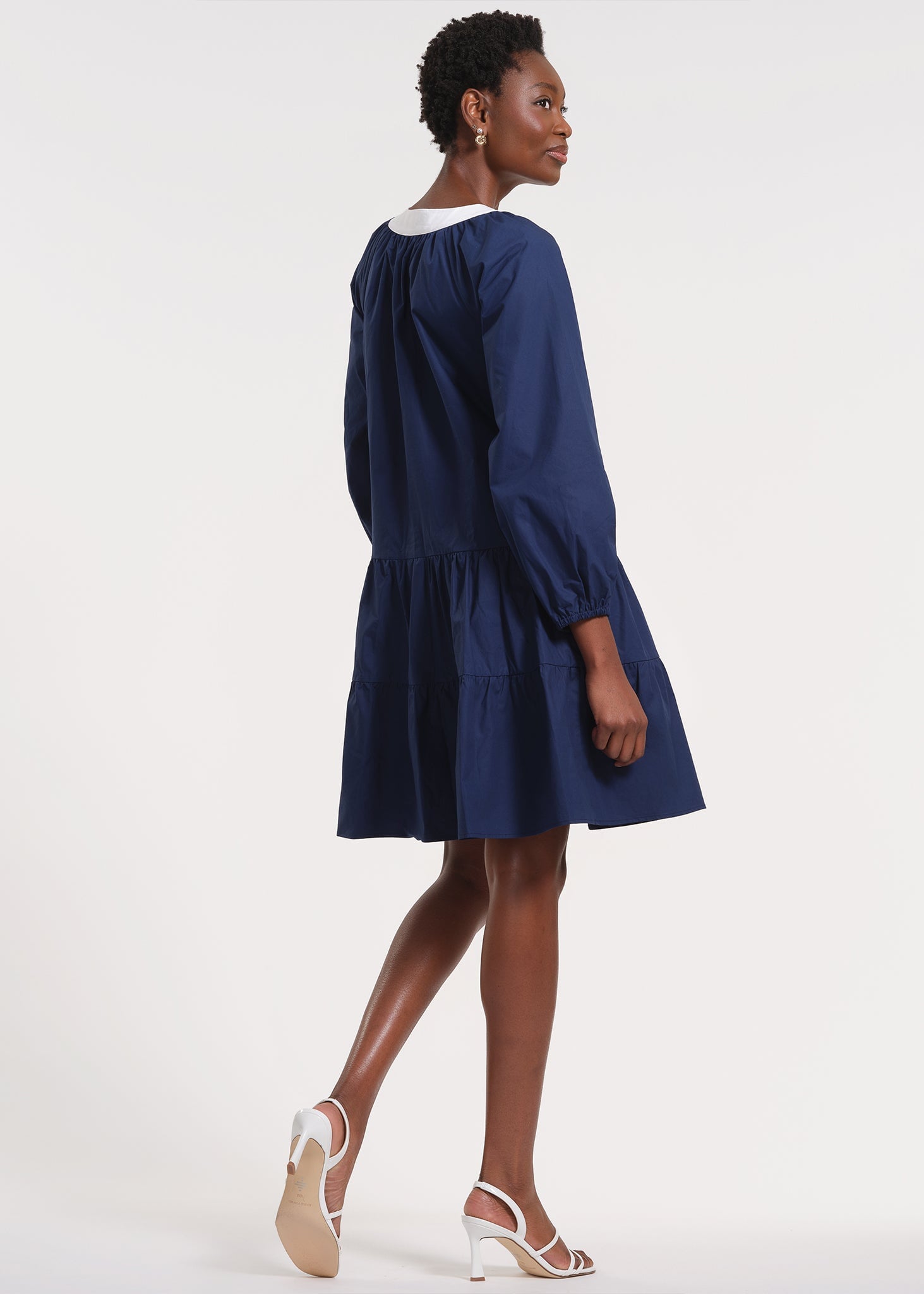 Raglan Dress with Balloon Sleeves