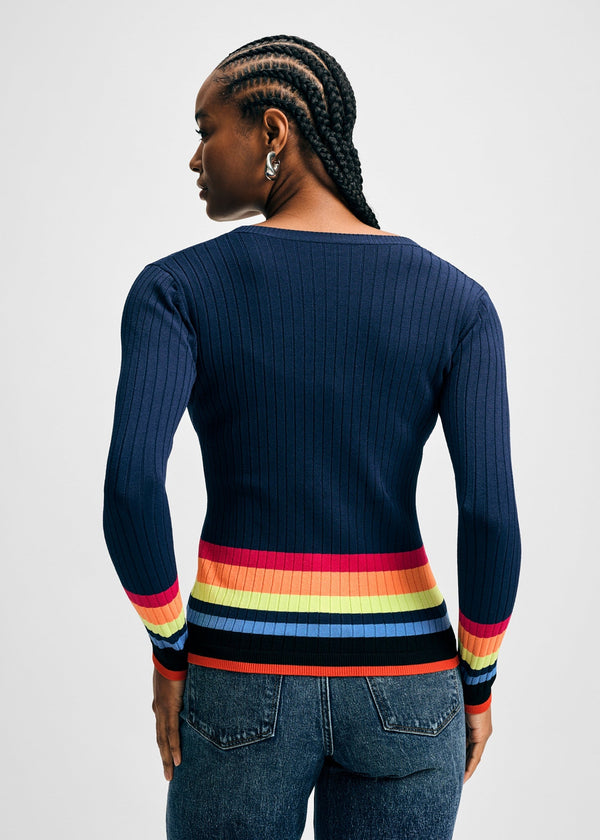 Striped Cardigan | Isaac Mizrahi