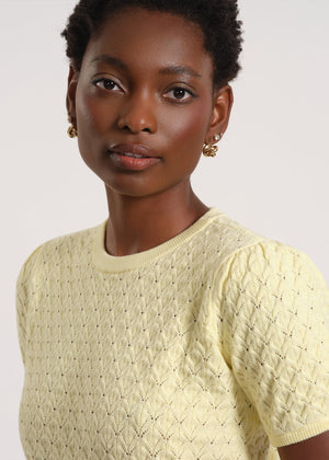 Peter Pan Collar Knit Top