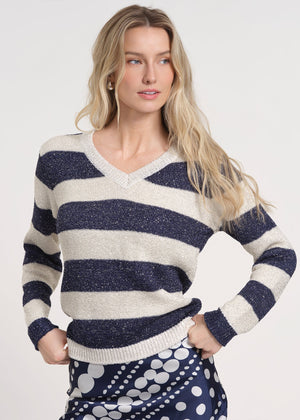 V-Neck Long Sleeve Sweater
