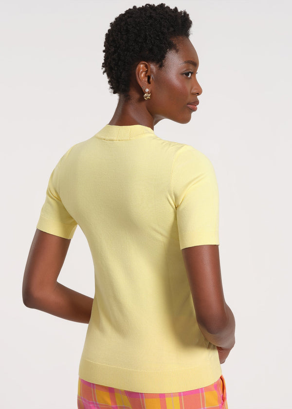 Short Sleeve Mock Neck Sweater | Anne Klein - Isaac Mizrahi