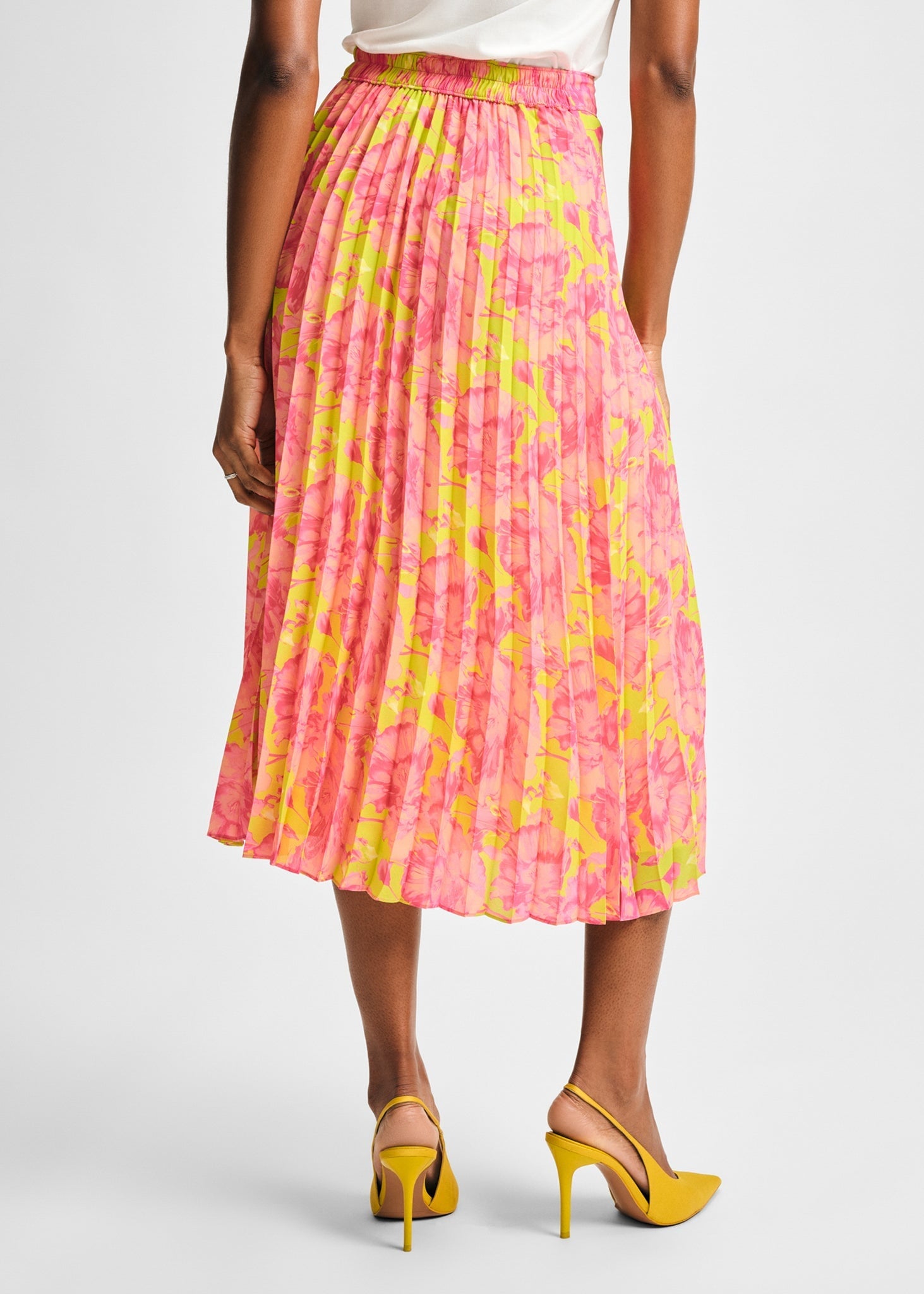 Pleated Midi Skirt