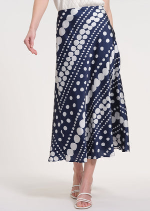 Midi Skirt with Bias Cut