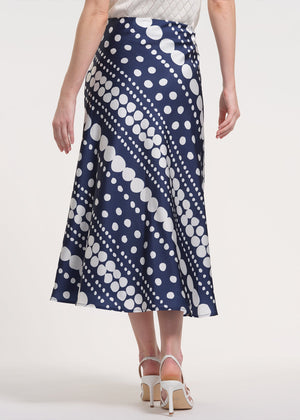 Midi Skirt with Bias Cut