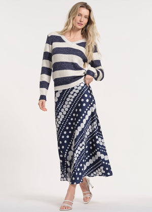 Midi Skirt with Bias Cut