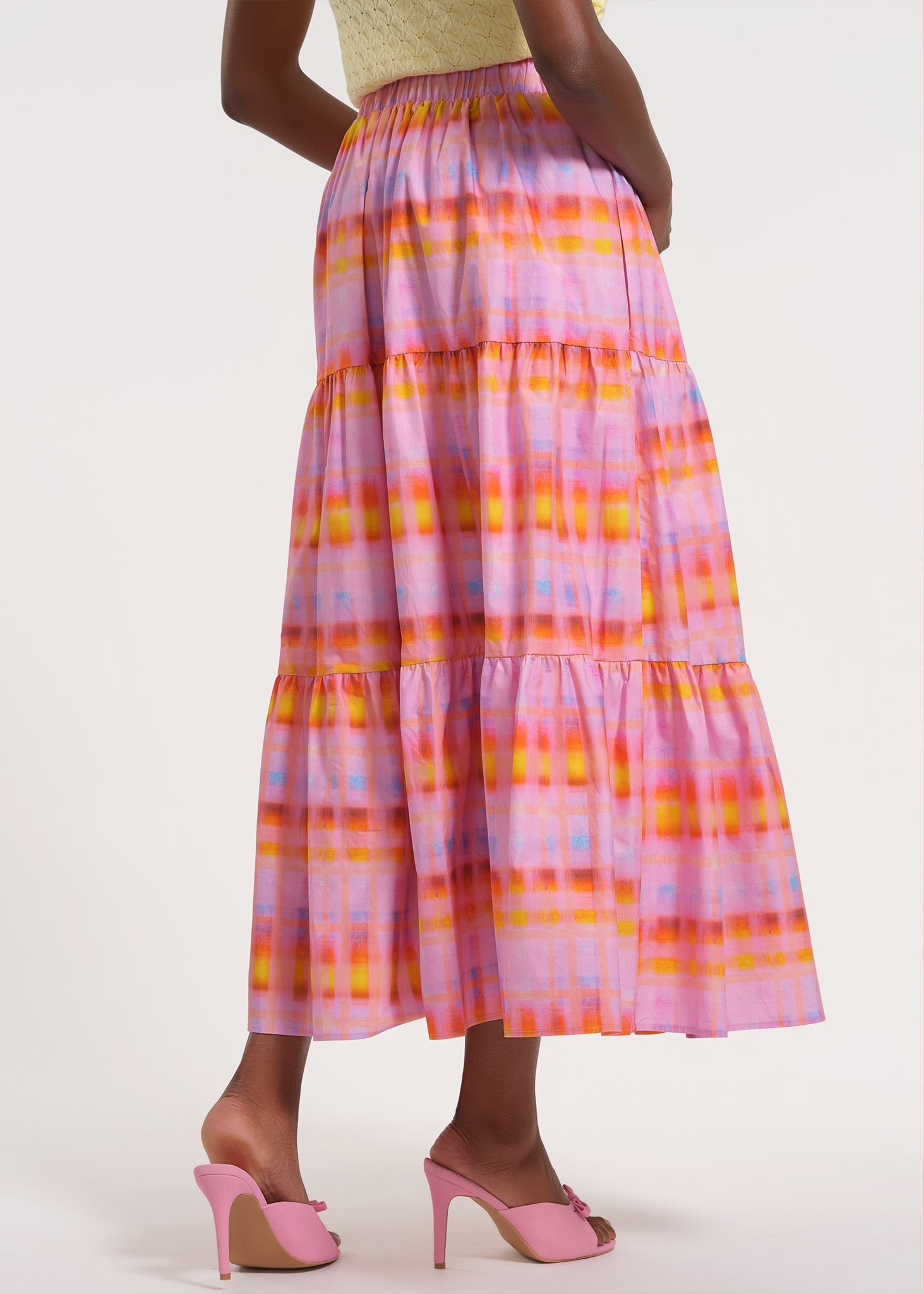 Flowy Tiered Midi Skirt