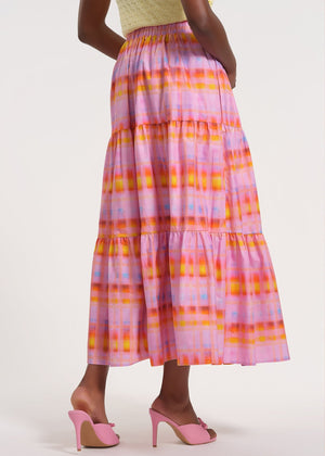 Flowy Tiered Midi Skirt