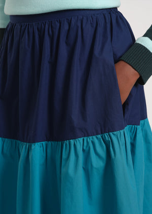 Flowy Tiered Midi Skirt