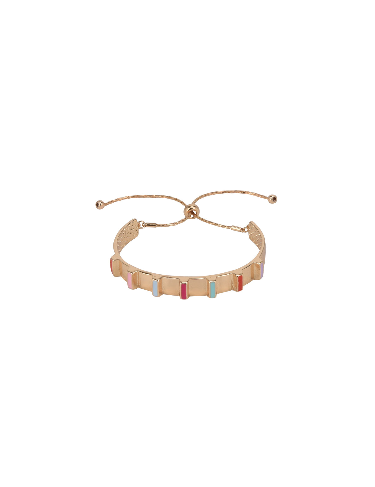 Gold Tone Bangle Slider Bracelet