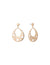 Gold Tone Cutout Flower Gypsy Drop Earrings