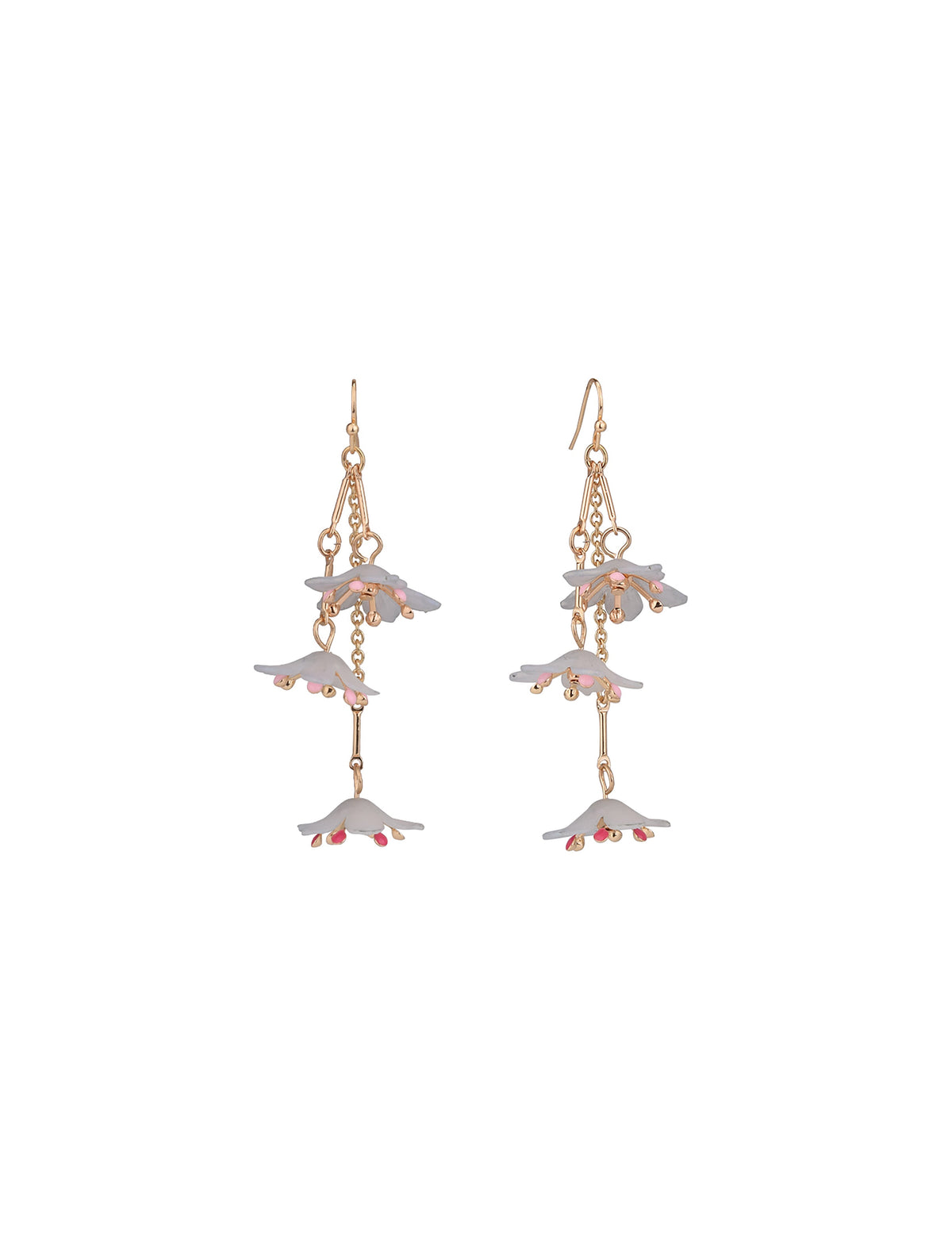 Flower Linear Earrings