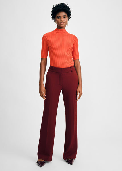 パンツ layered design archive pants wide flare Isaac Mizrahi PONTE FLARE PANT