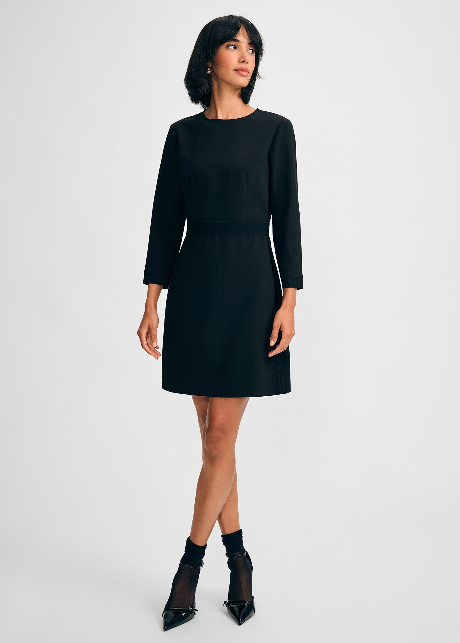 Isaac Mizrahi Women's 3/4 Sleeve Crepe Dress