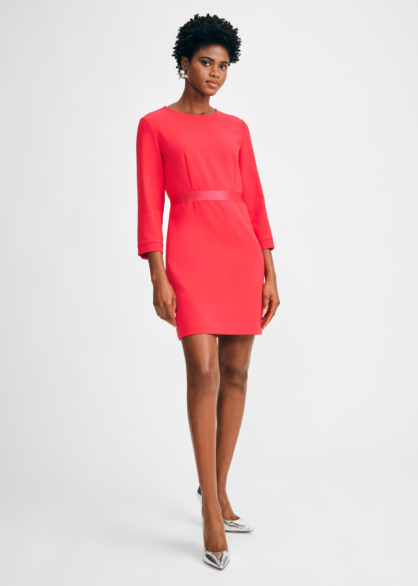 Isaac Mizrahi 3/4 SLEEVE CREPE DRESS