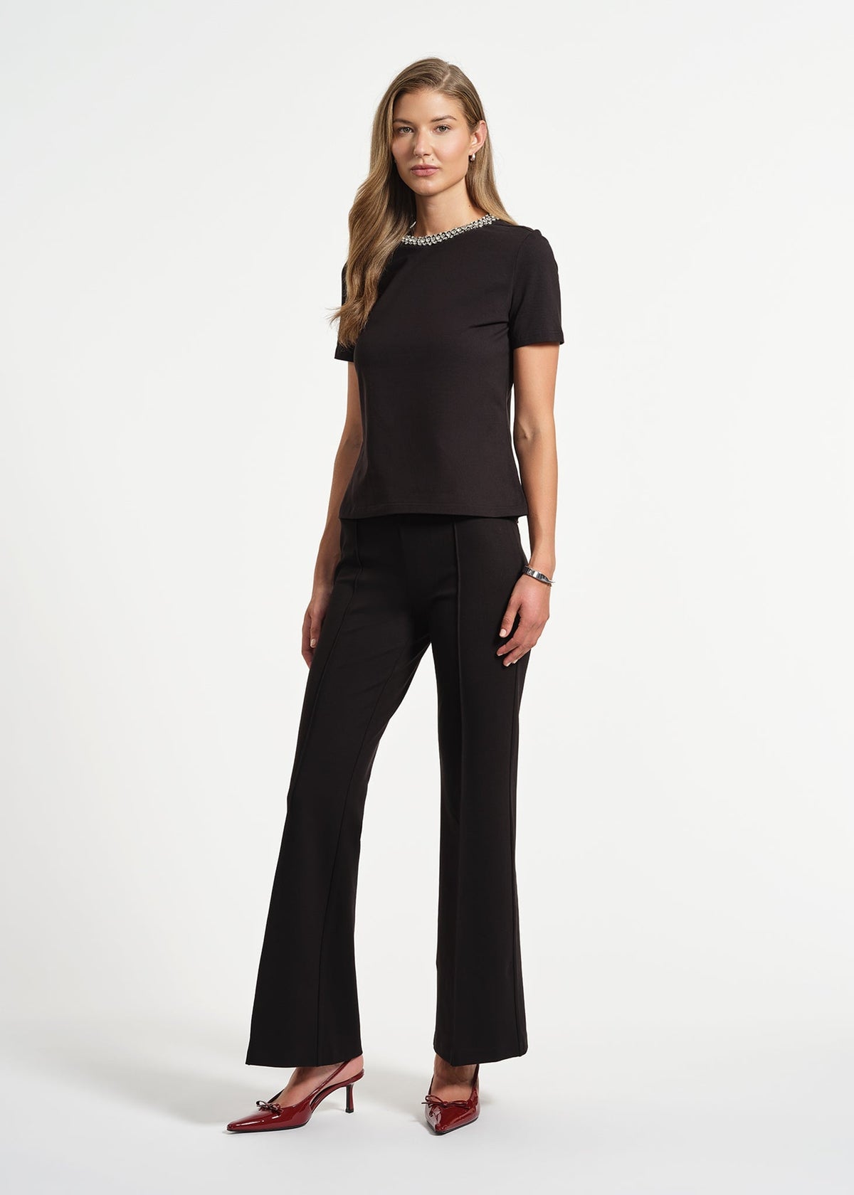 Jewel Neck Tee