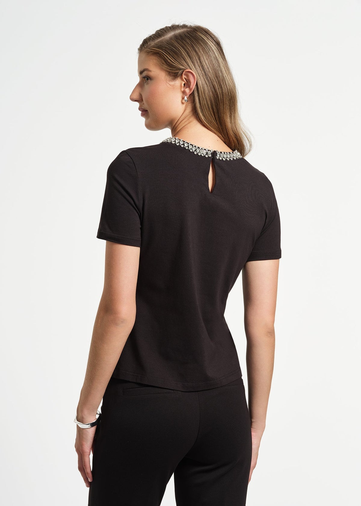 Jewel Neck Tee