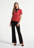 Satin Bow Neck Peter Pan Te