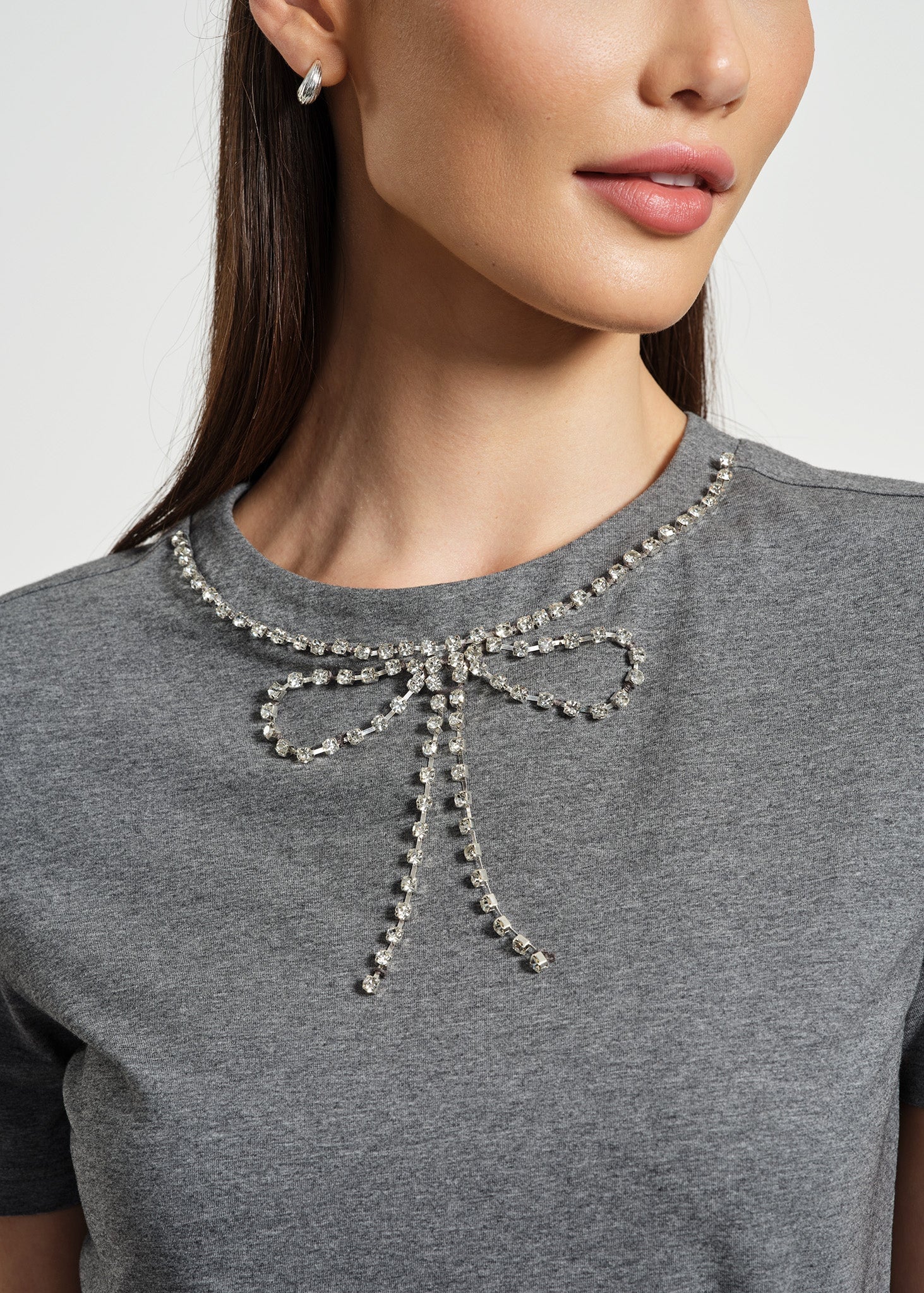 Crystal Bow Neck Tie