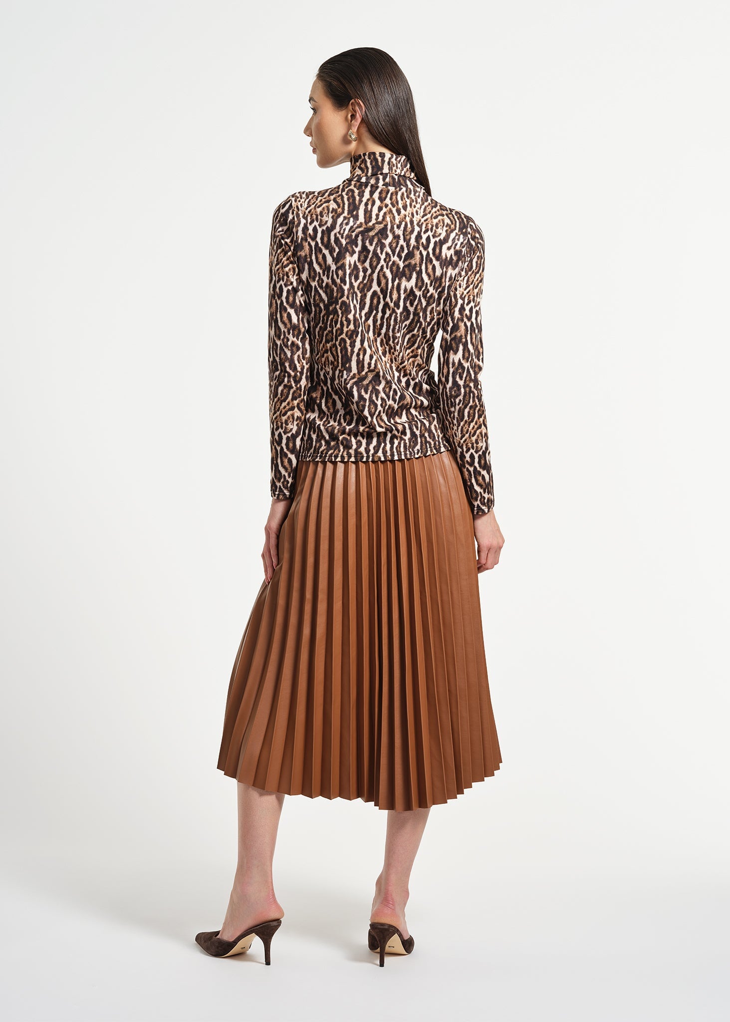 Long Sleeve Layering Mock Neck Top