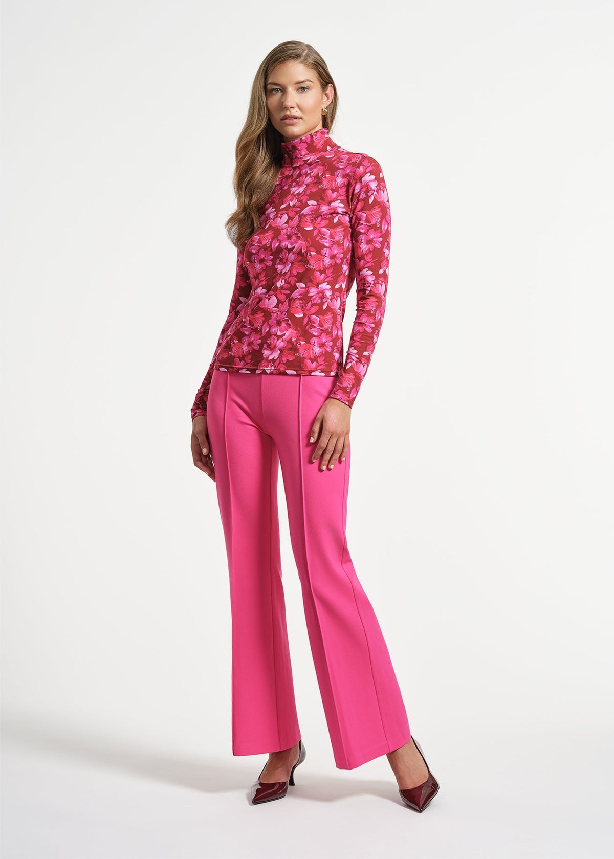 Long Sleeve Layering Mock Neck Top