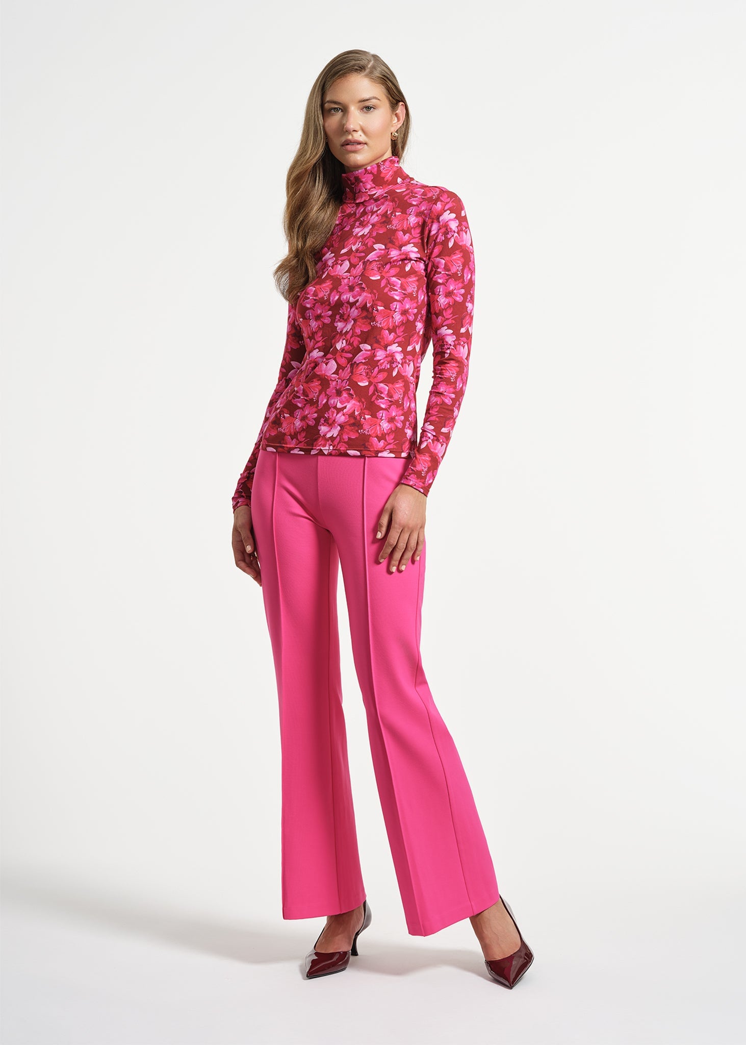 Long Sleeve Layering Mock Neck Top
