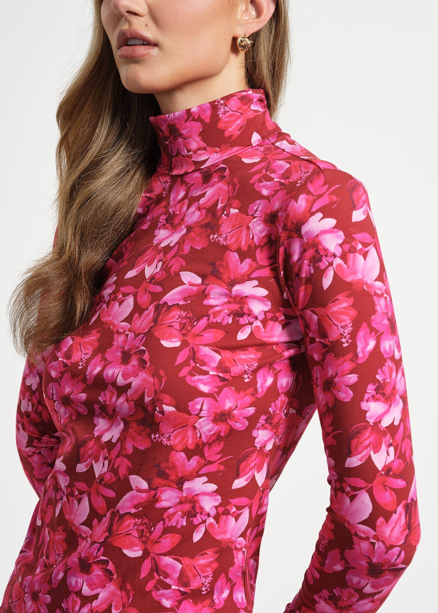 Long Sleeve Layering Mock Neck Top