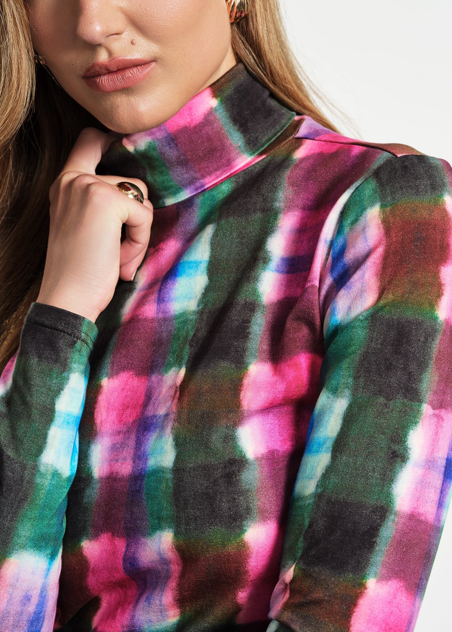 Long Sleeve Layering Mock Neck Top