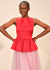 Satin Peplum Top
