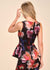 Satin Peplum Top