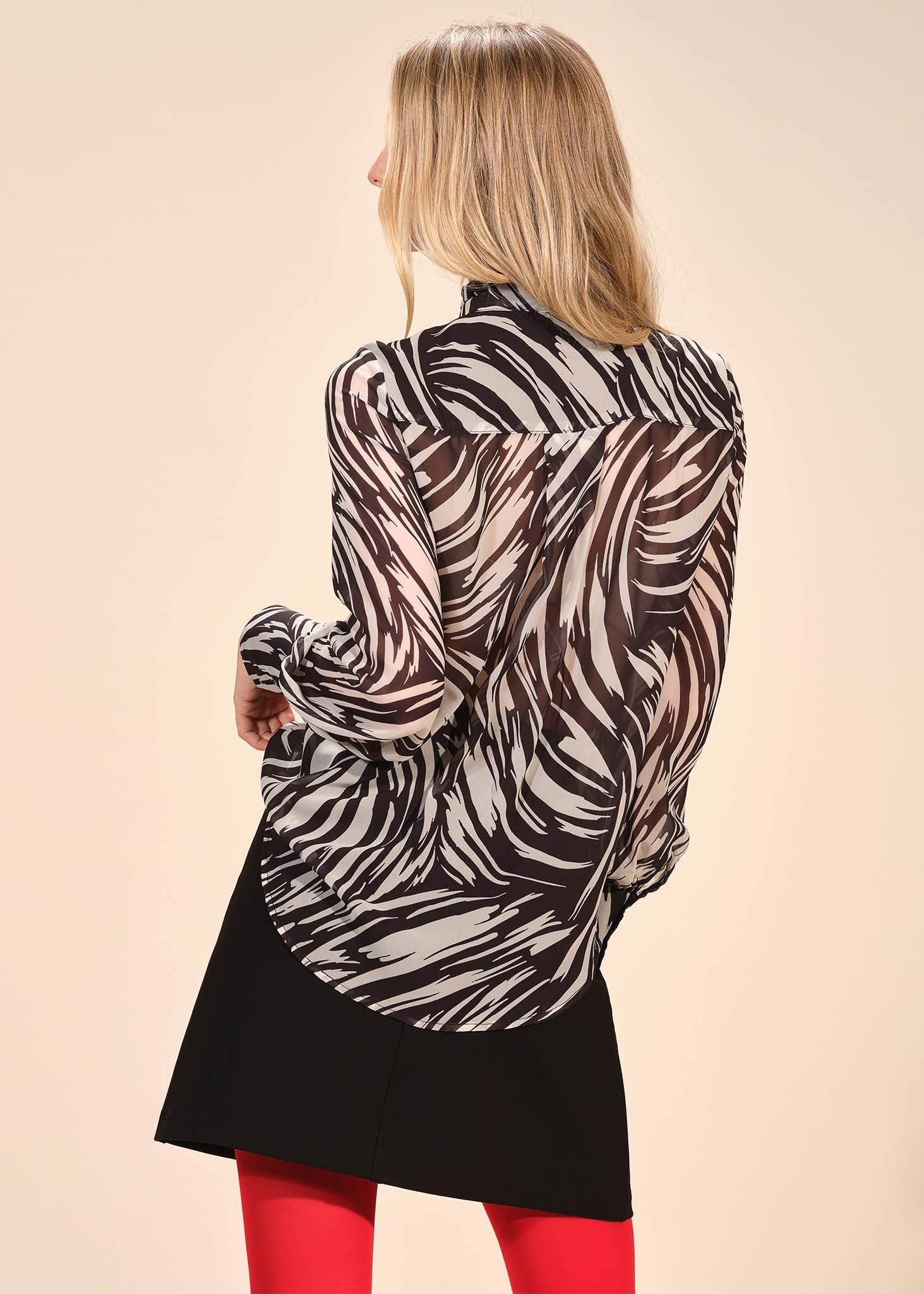 Long Sleeve Bow Blouse