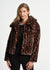 Oversized Collar Faux Fur Jacket