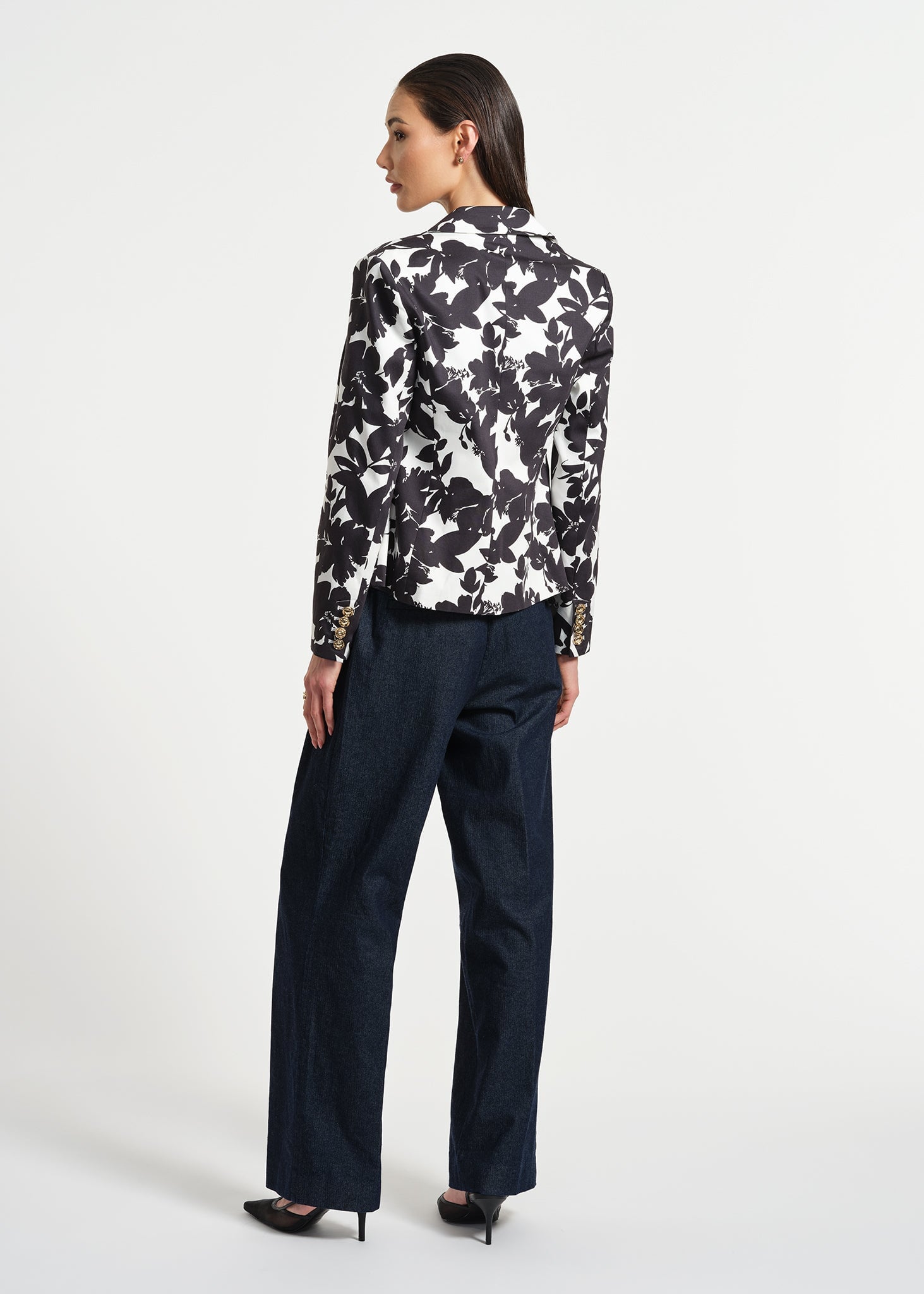 Single Breasted Sateen Jacket