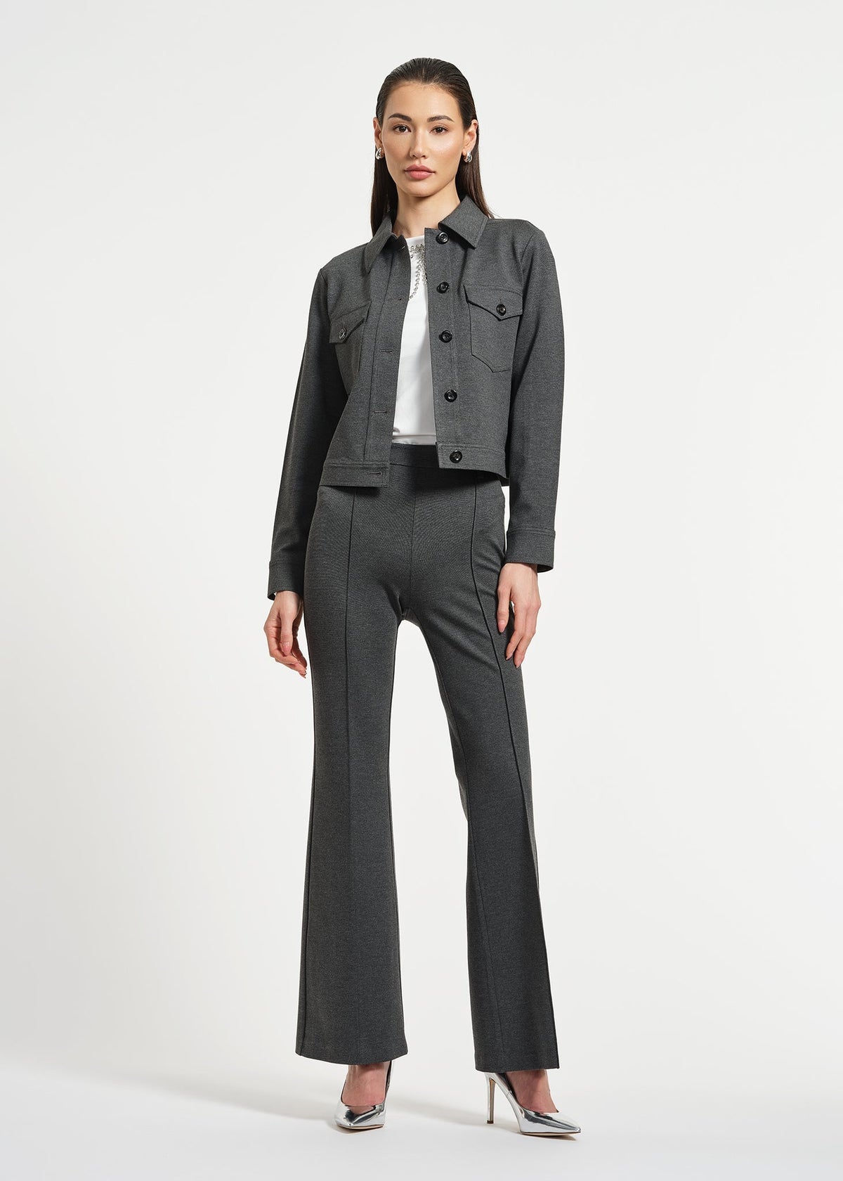 SB Ponte Crop Jacket