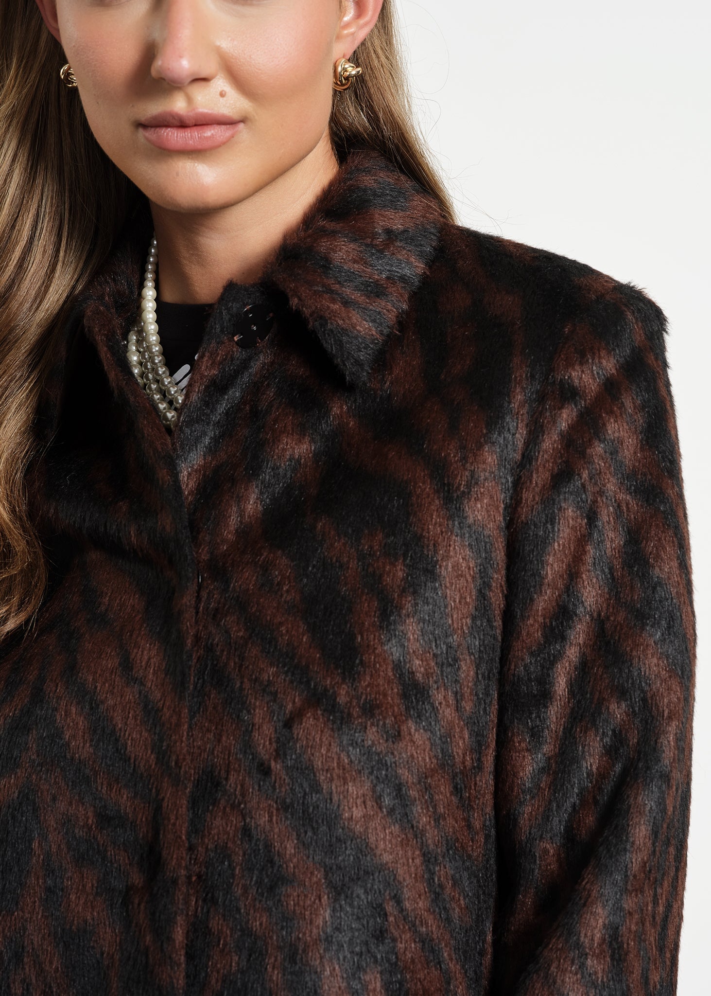 Faux Fur Cropped Jacket