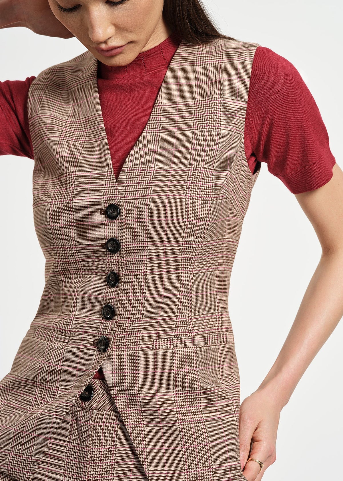Plaid Vest