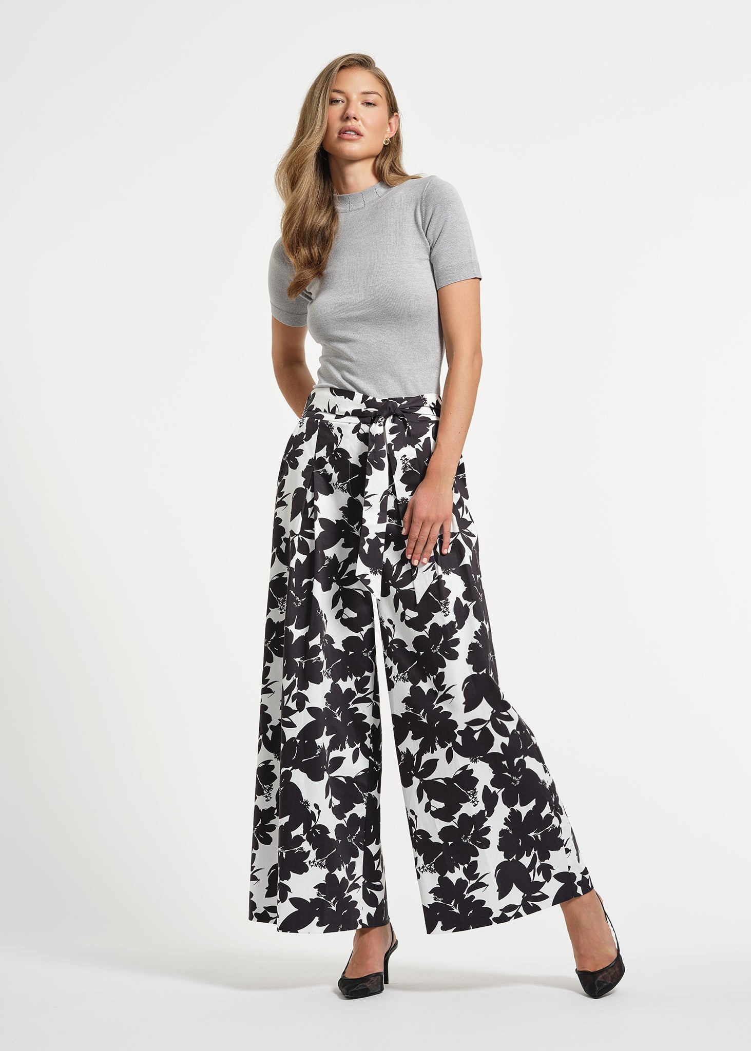 Belted Palazzo Pants