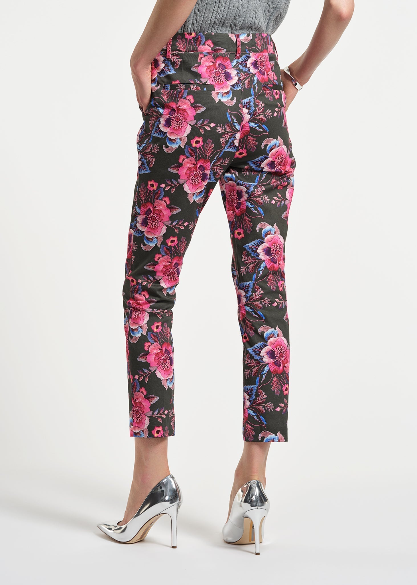 Slim Sateen Ankle Pant