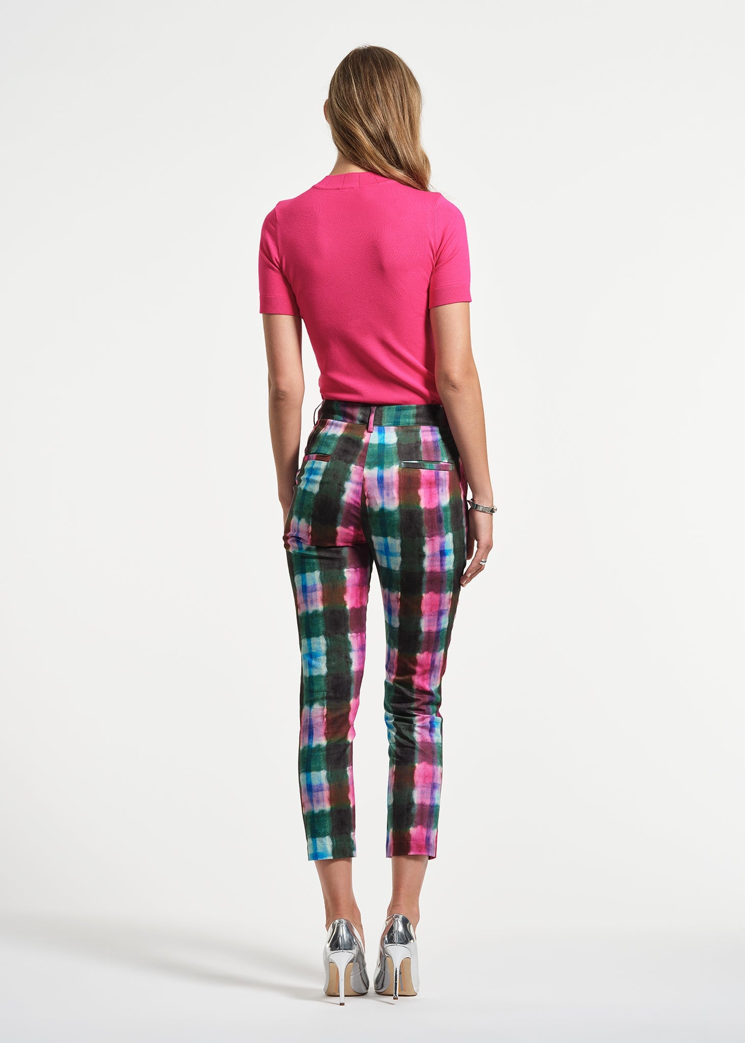 Slim Sateen Ankle Pant