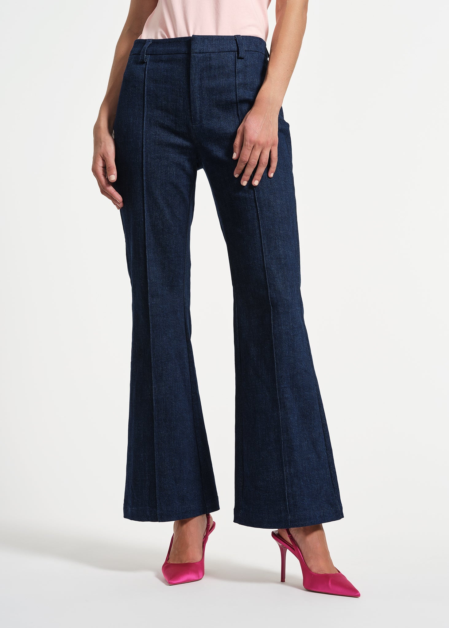 Flare Leg Seamed Jean | Isaac Mizrahi