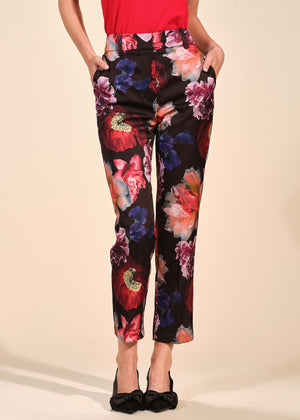 Straight Leg Satin Pant